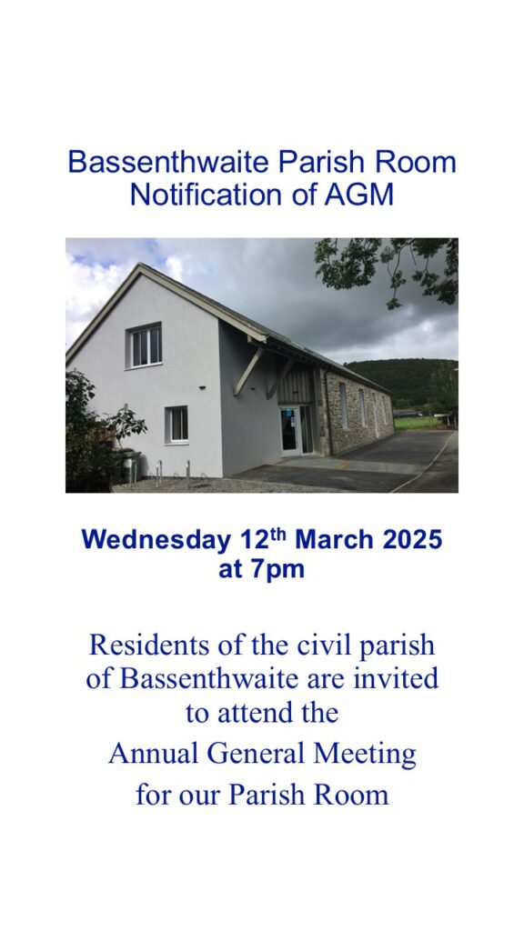 Bassenthwaite Parish Room AGM